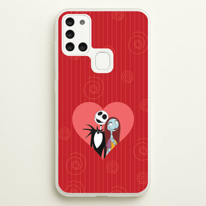 J And S Heart Galaxy A21s Case