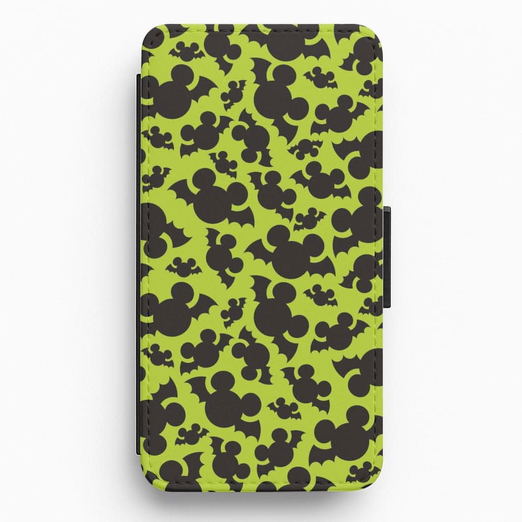 Mouse Bats Pattern Flip / Wallet Phone Case