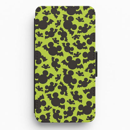 Mouse Bats Pattern Flip / Wallet Phone Case