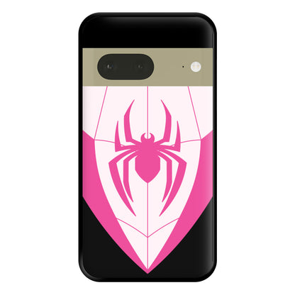 Pink And Black Spider Costume Google Pixel 7a Case