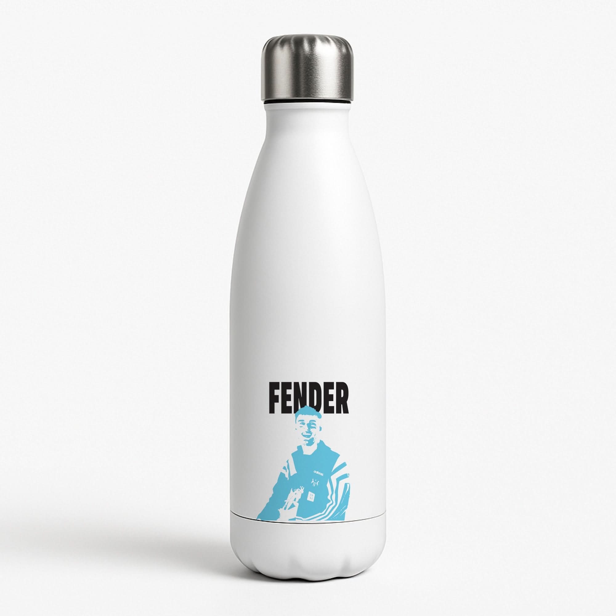 Fender Silhouette Blue Water Bottle