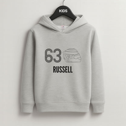 Russell Helmet 2026 Grey Kids Hoodie