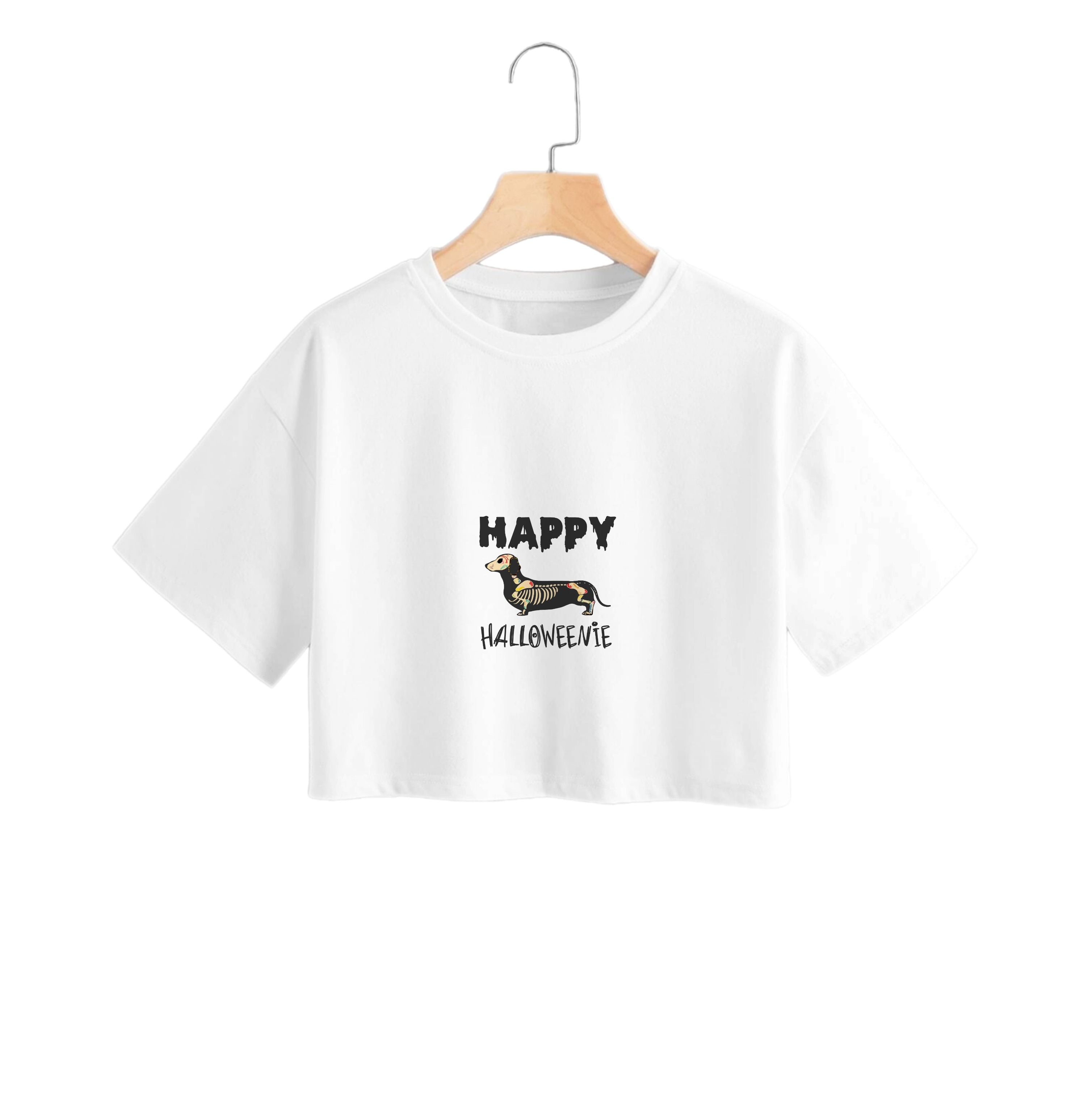 Happy Halloweenie Crop Top