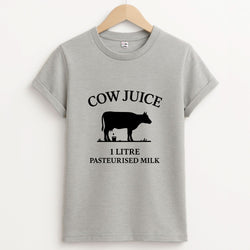 Cow Juice Unisex Grey T-Shirt