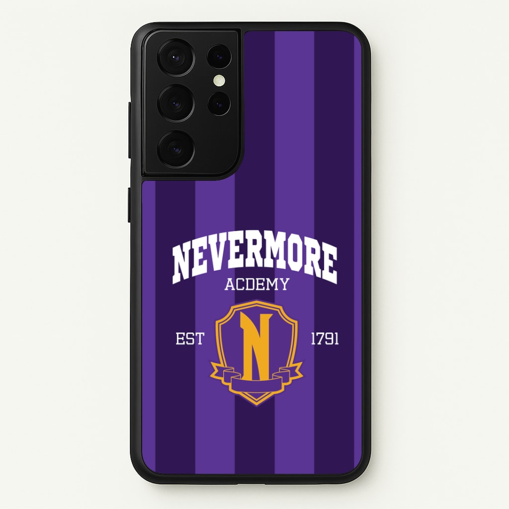 Addams Academy Purple Galaxy S21 Ultra Case