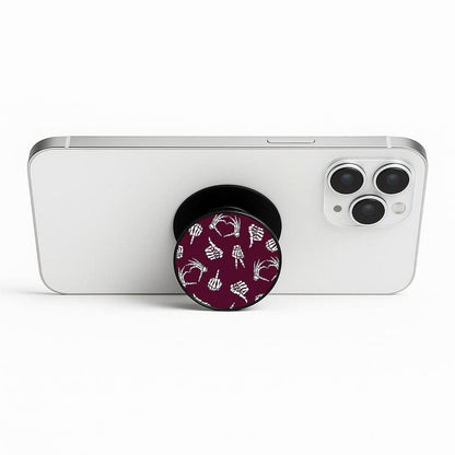 Skeleton Hands Pattern Phone Stand