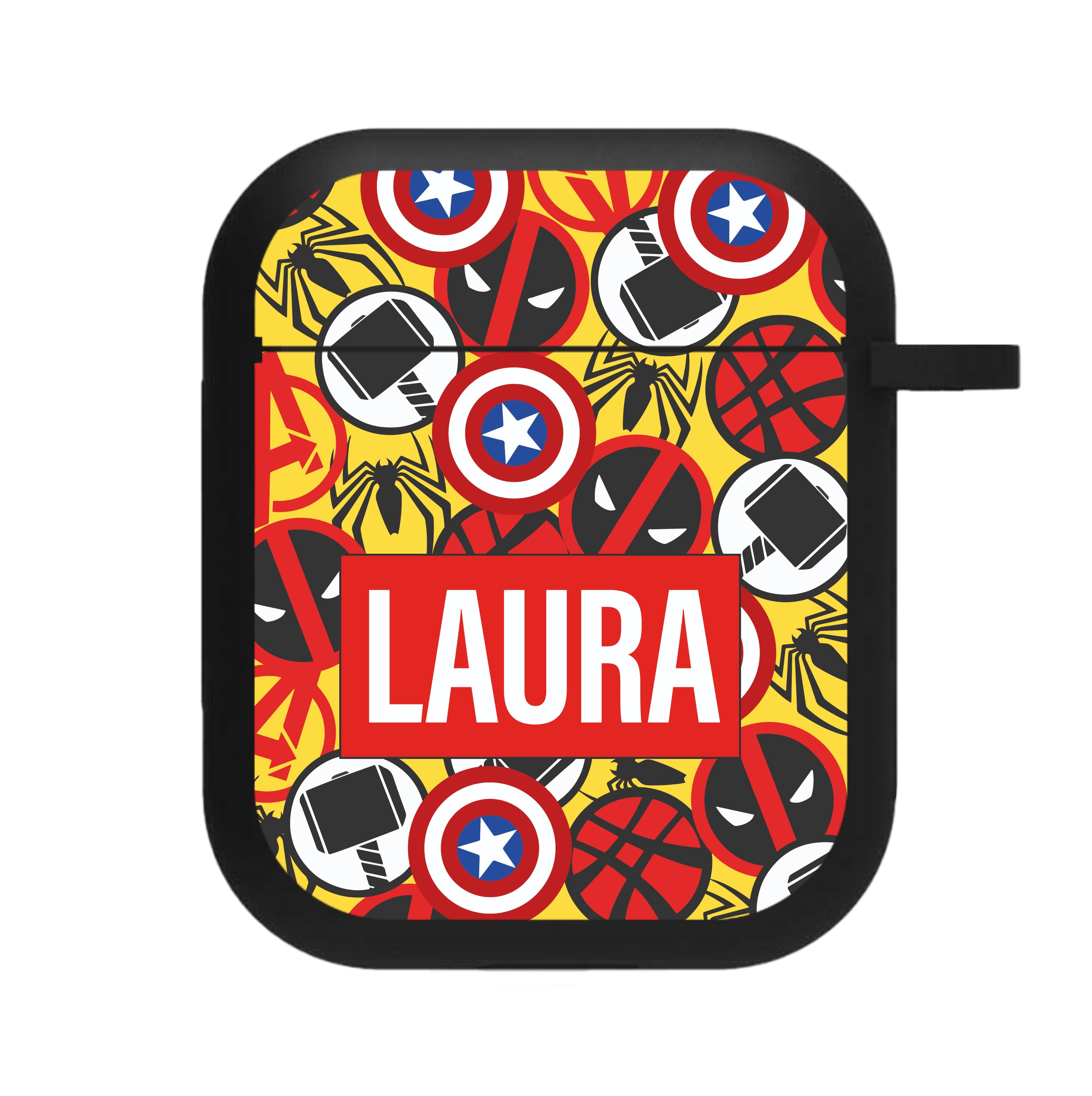 Collage - Personalised Superhero Comic AirPods Case