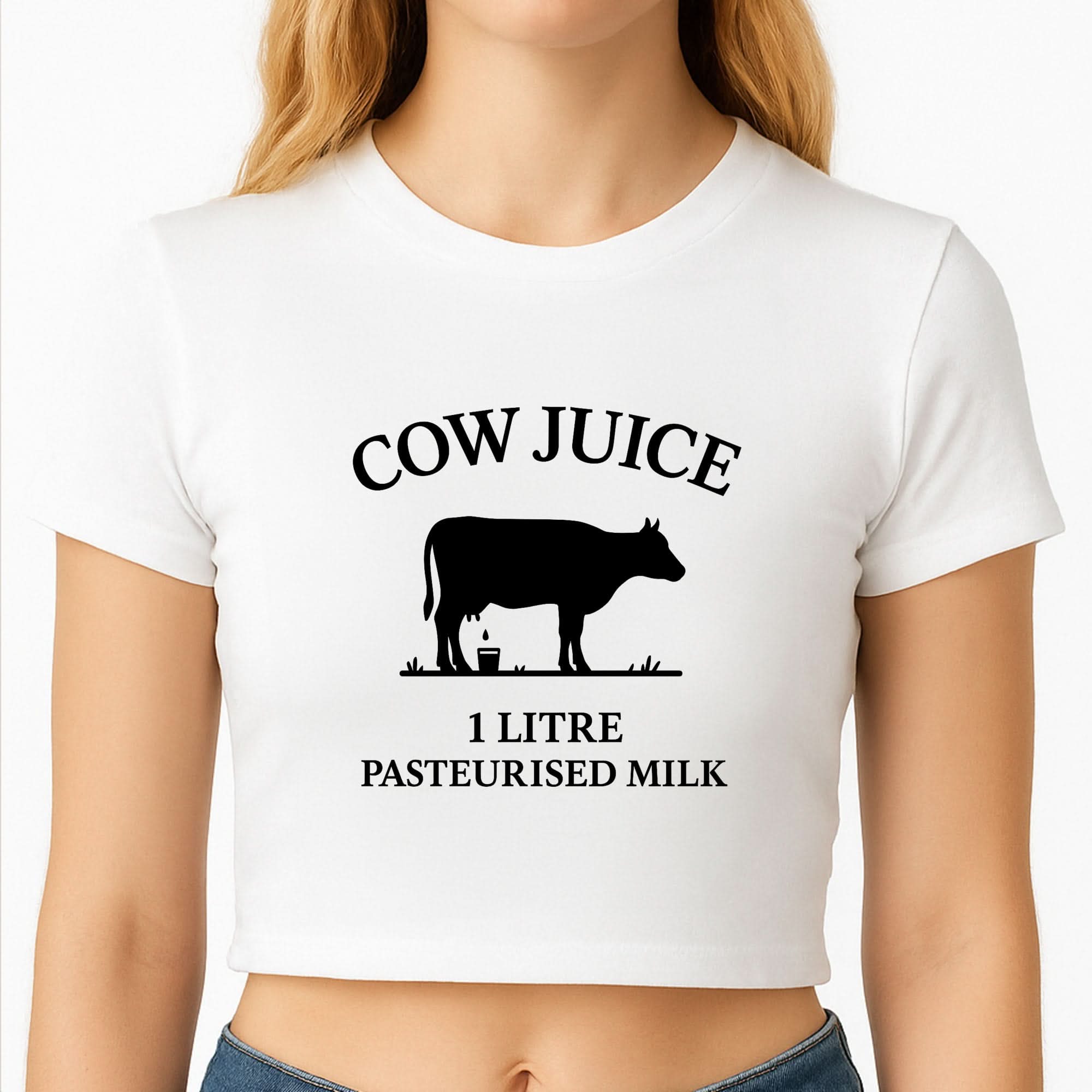 Cow Juice Crop Top