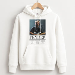 Fender Orange Song List Unisex Hoodie