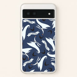 Skeleton Dog And Bats Pattern Google Pixel 7a Case