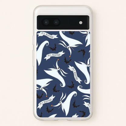 Skeleton Dog And Bats Pattern Google Pixel 7a Case