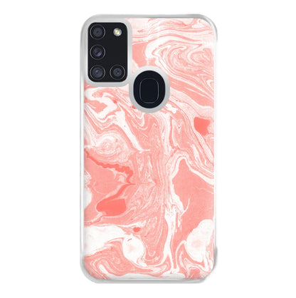 Pink Swirly Marble Phone Case