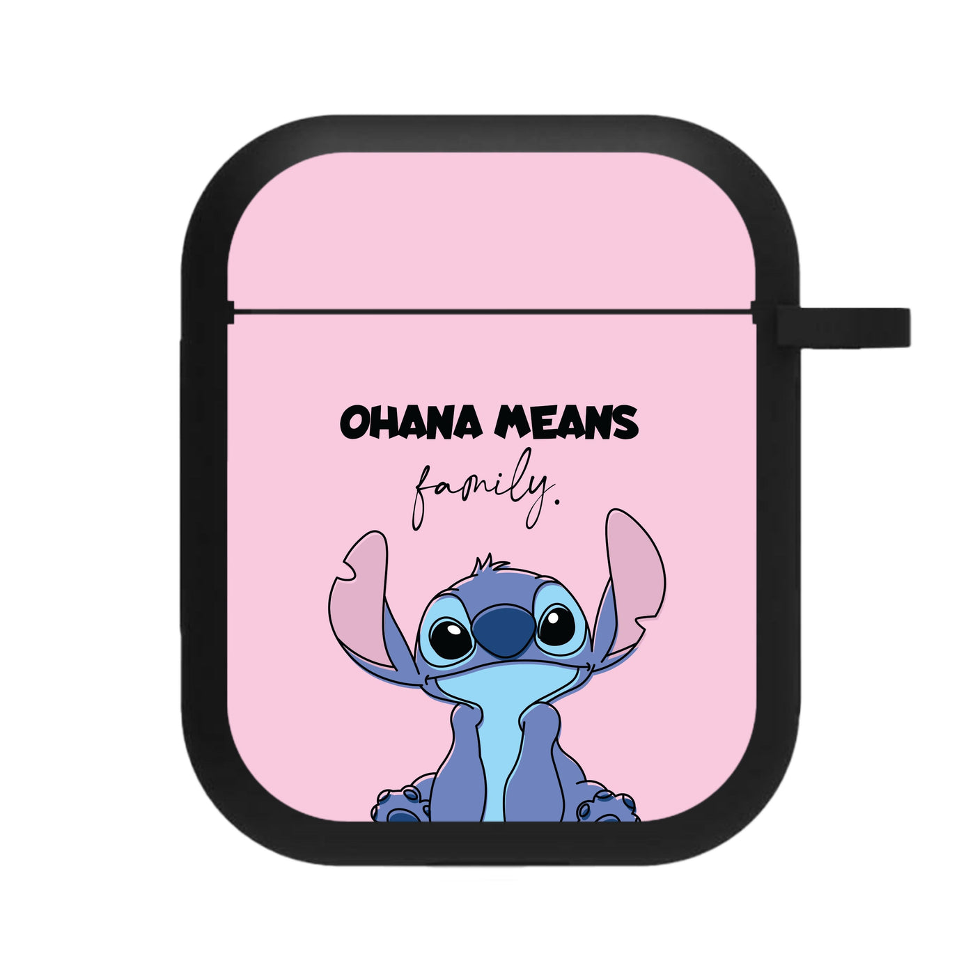 Ohana Means Family Pink AirPods Case