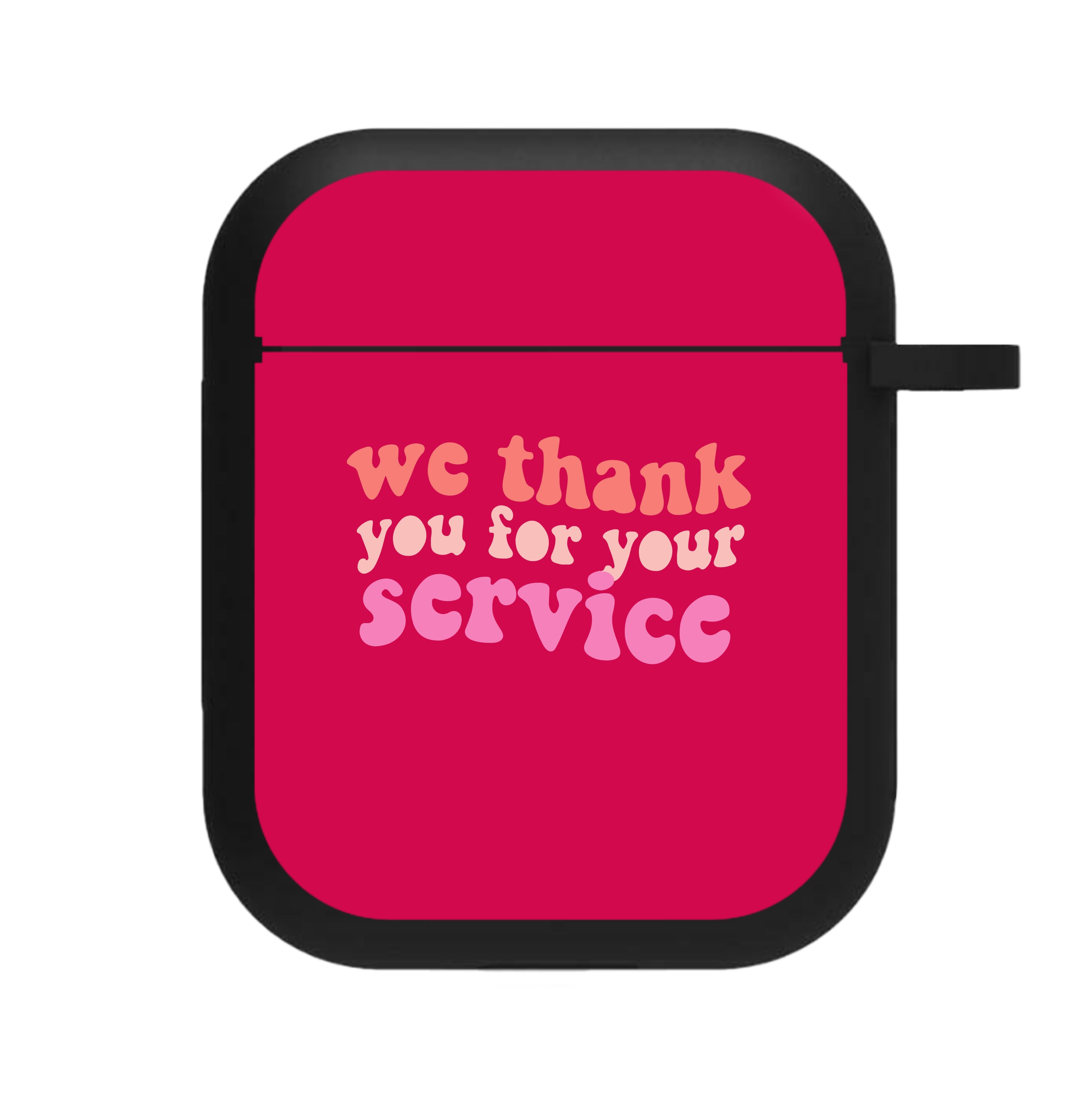 We Thank You For Your Service - Heart TV AirPods Case