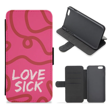 Valentine's Love Sick Flip / Wallet Phone Case