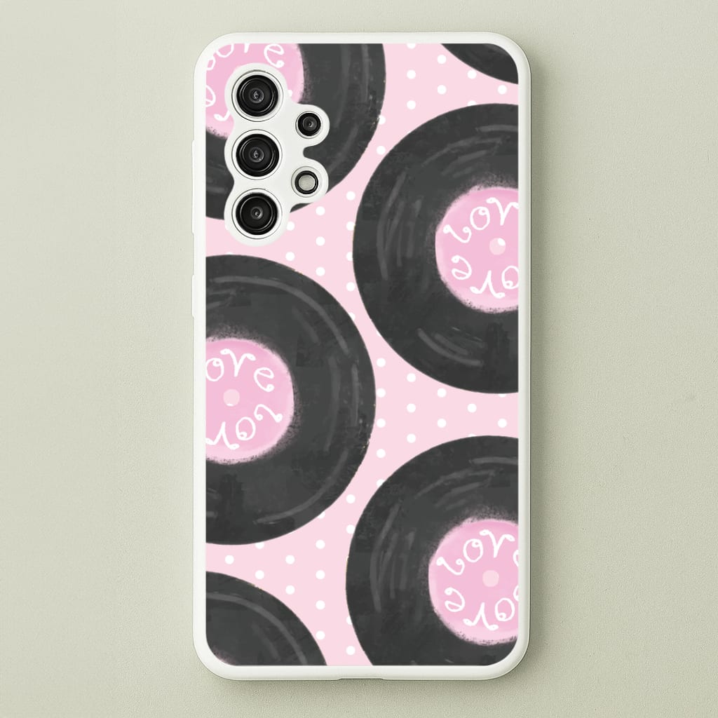 Thrifted Vinyl Polka Pattern Galaxy A13 Case