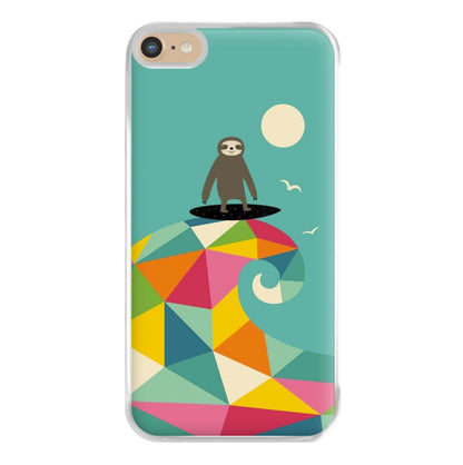 Surfing Sloth Phone Case