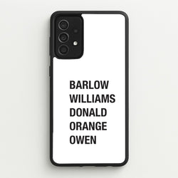 Take Band Members Names Galaxy A52 / A52s Case