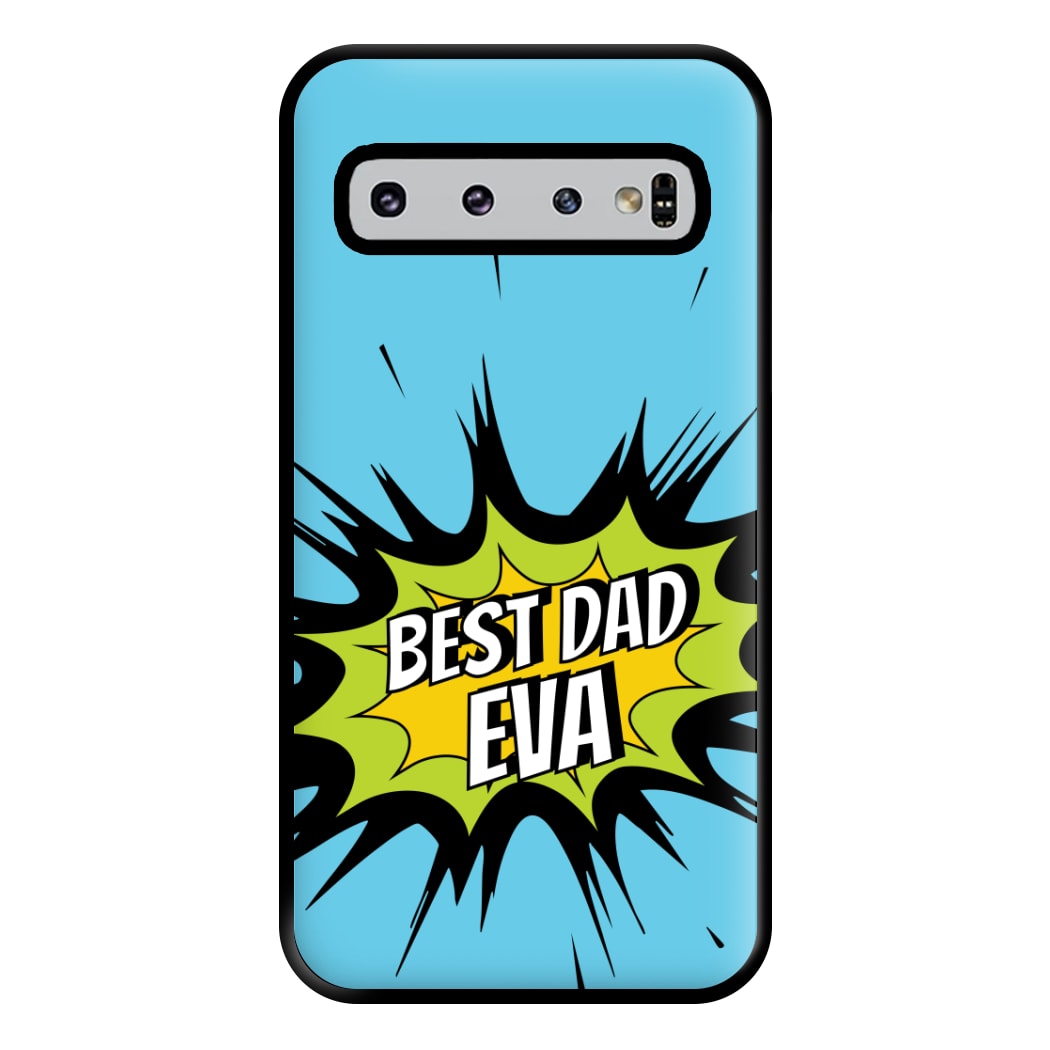 Comic Book Best Dad Eva Galaxy S10 Plus Case