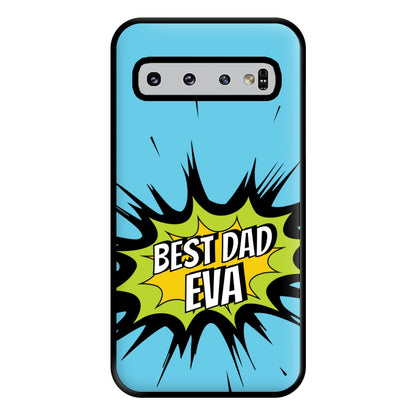 Comic Book Best Dad Eva Galaxy S10 Plus Case