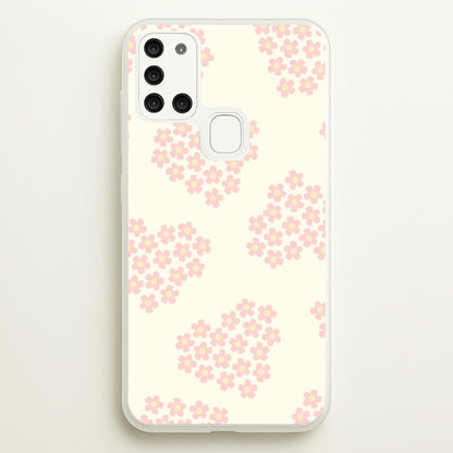 Flower Hearts Pattern Galaxy A21s Case