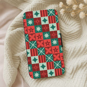 Geometric Square Christmas Pattern Flip / Wallet Phone Case 5