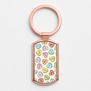 K-Pop Band Members Love Hearts Pattern Luxury Keyring 4
