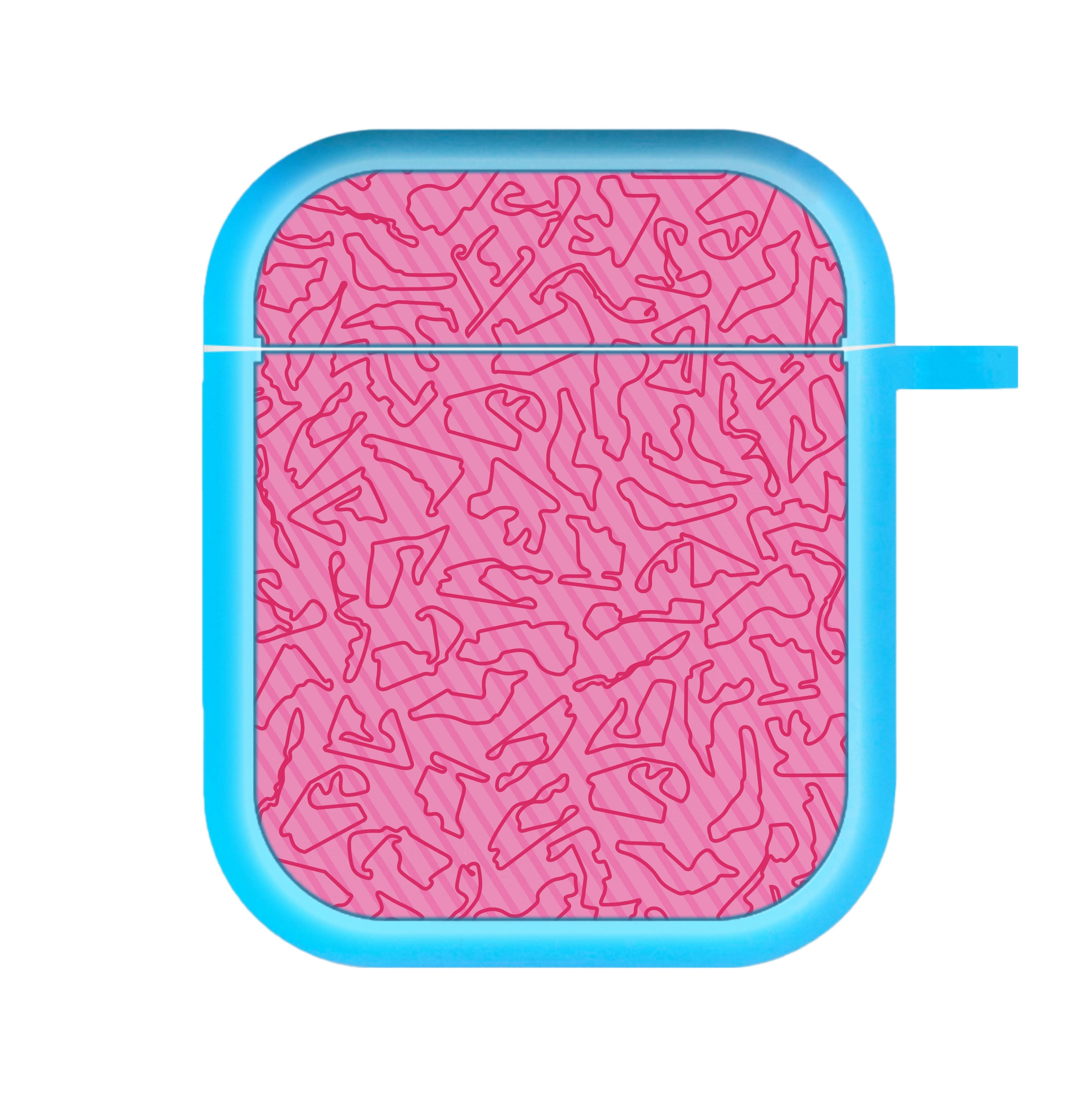 Track Outlines Pink AirPods Case