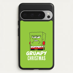 Grumpy Christmas Cartoon Sponge Google Pixel 9 Pro XL Case