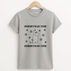 Christmas Time Moom Unisex Grey T-Shirt