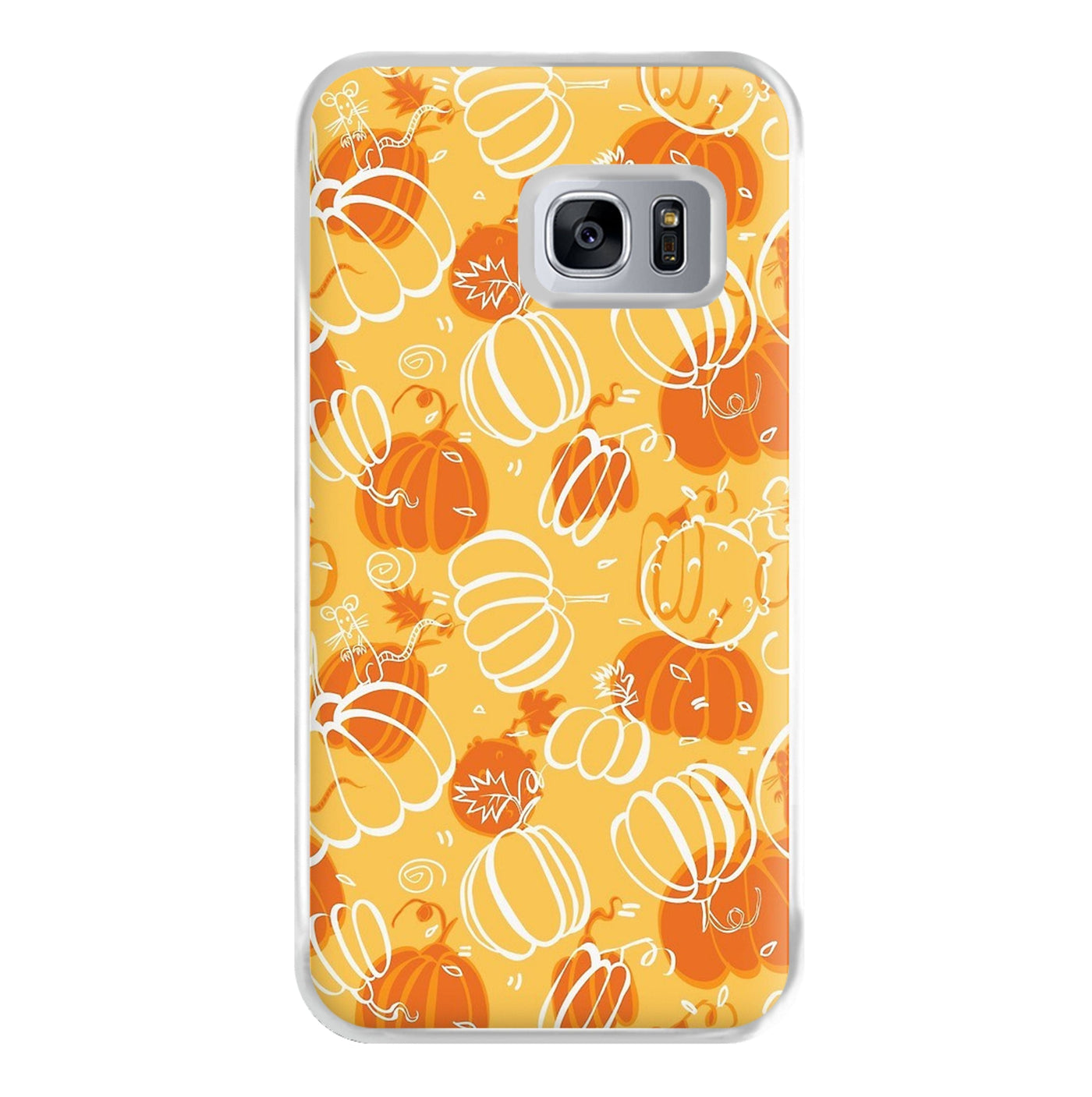 Drawn Pumpkin Pattern Phone Case