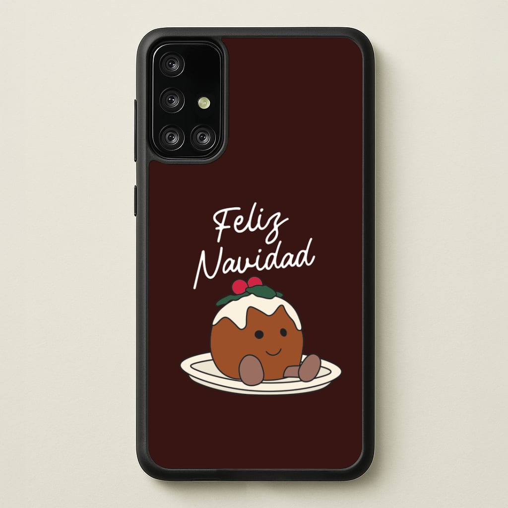 Christmas Pudding Plush Galaxy A71 Case