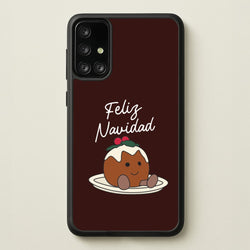 Christmas Pudding Plush Galaxy A71 Case