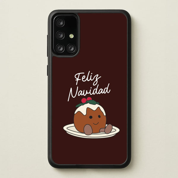 Christmas Pudding Plush Galaxy A71 Case