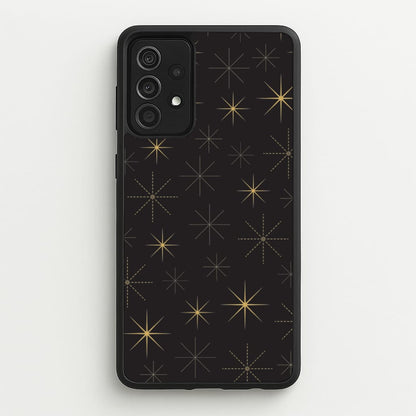 Christmas Gold Stars Pattern Galaxy A52 / A52s Case