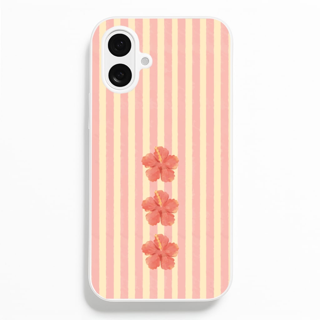 Hibiscus Rays iPhone 16 Plus Case