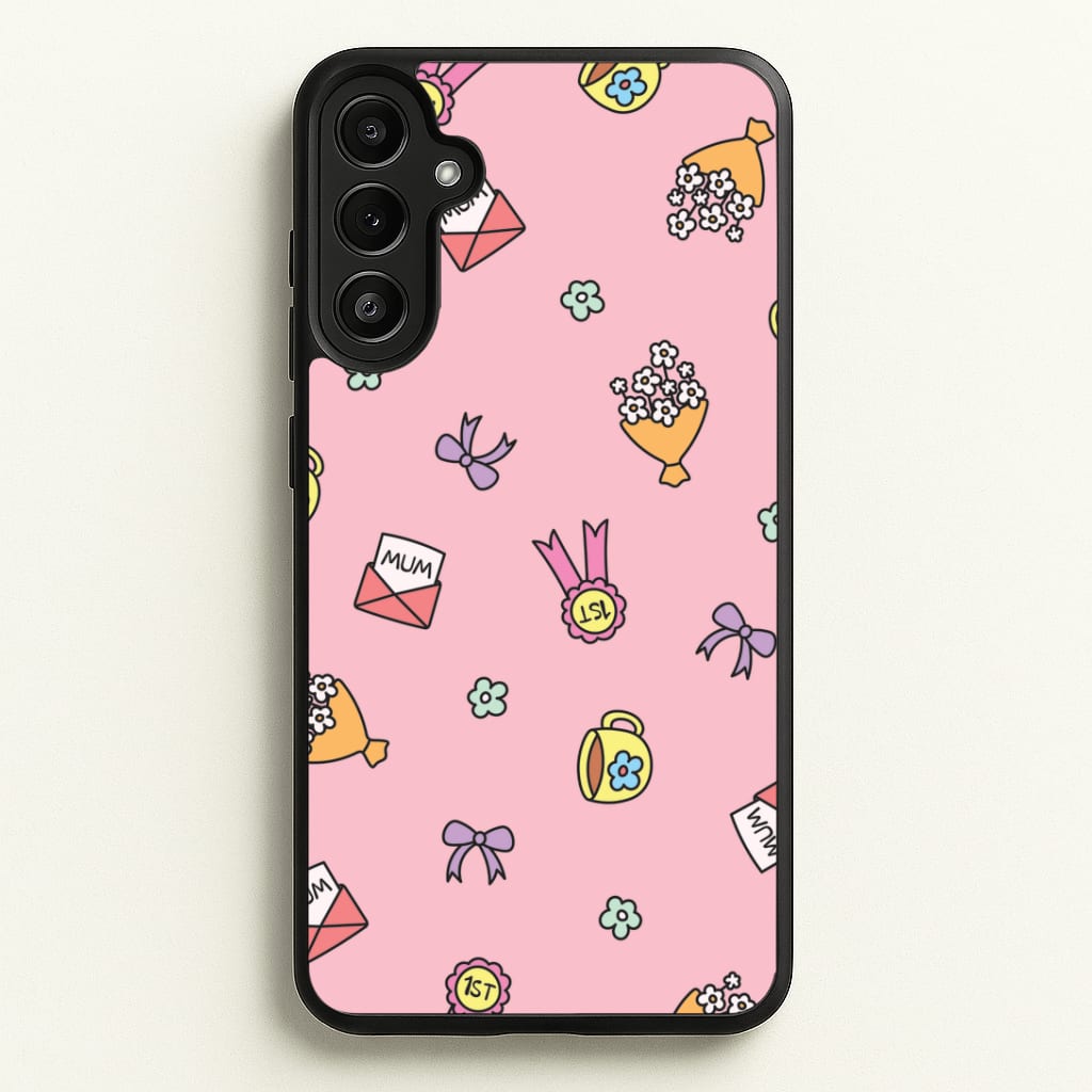 Mum Doodles Pattern Galaxy A34 Case