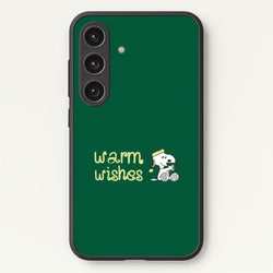 Cartoon Beagle Warm Wishes Galaxy S25 Case
