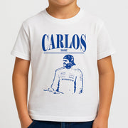 Carlos White And Blue Kids T-Shirt 4
