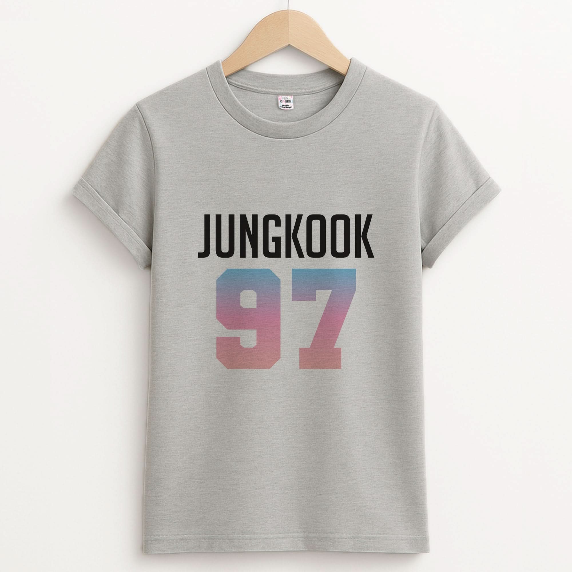 Jungkook 97 Unisex Grey T-Shirt
