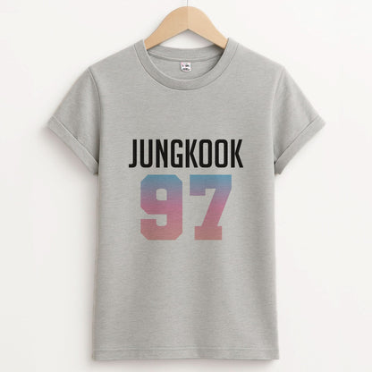 Jungkook 97 Unisex Grey T-Shirt