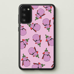 Vampire Vegetable Pattern - Halloween Galaxy A41 Case
