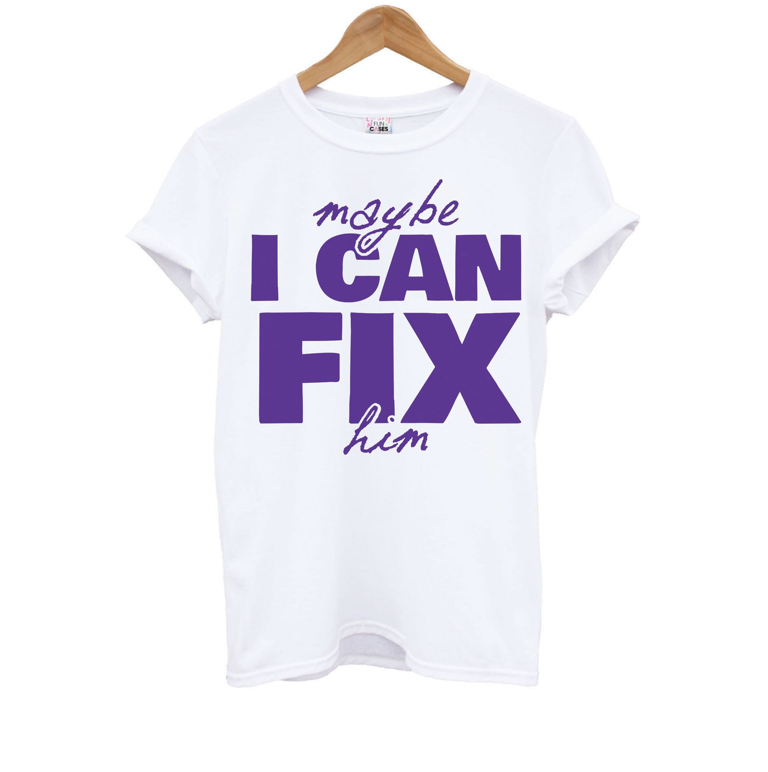 Maybe I Can Fix Him Purple Kids T-Shirt