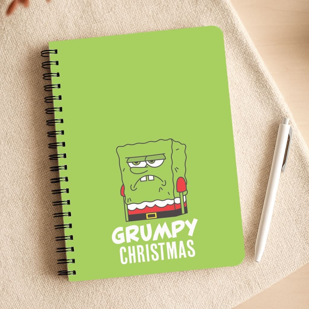Grumpy Christmas Cartoon Sponge Notepad