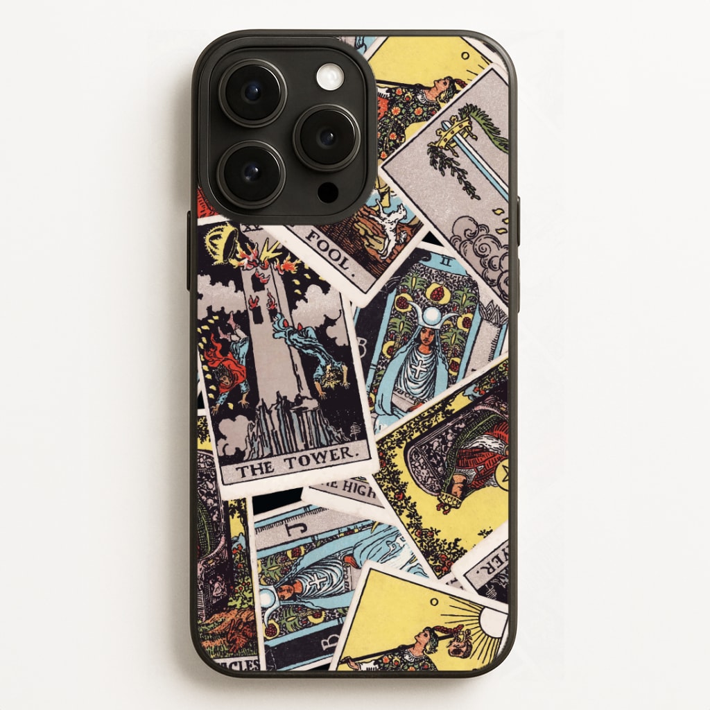 Tarot Cards Collage Pattern Phone Case for iPhone, Samsung Galaxy and Google Pixel