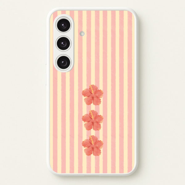 Hibiscus Rays Galaxy S25 Case