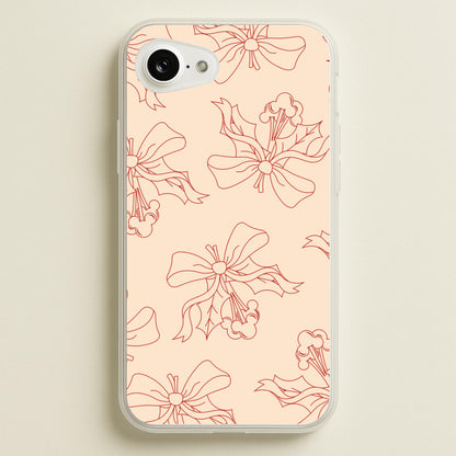 Cartoon Mouse Holly Pattern iPhone 16e Case