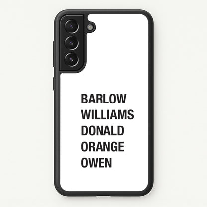 Take Band Members Names Galaxy S22 Case