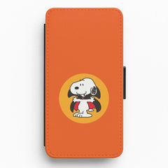 Cartoon Beagle Vampire Flip / Wallet Phone Case