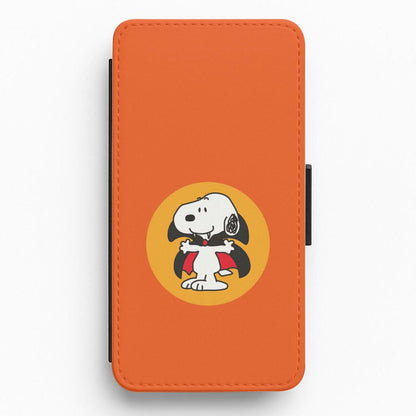 Cartoon Beagle Vampire Flip / Wallet Phone Case